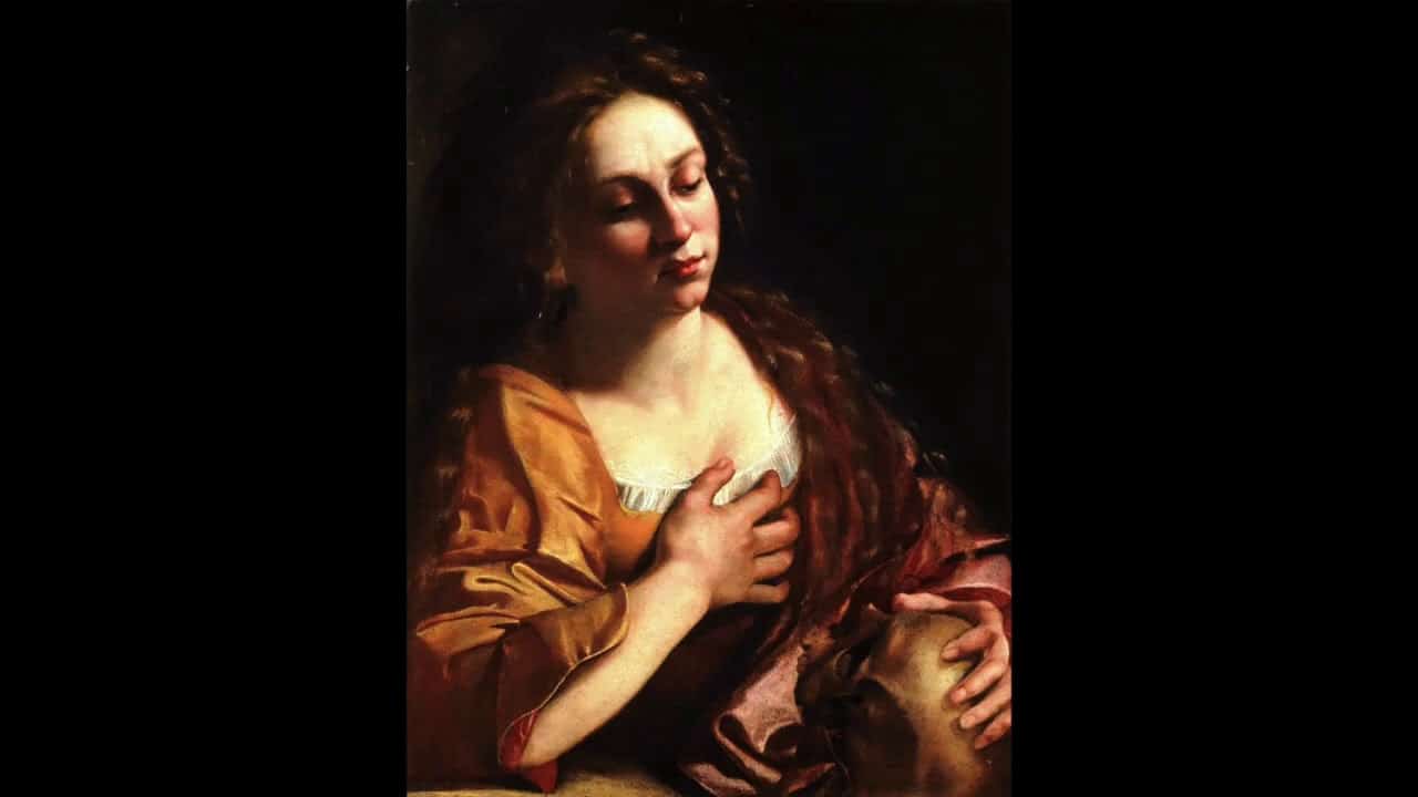Peinture représentant une femme