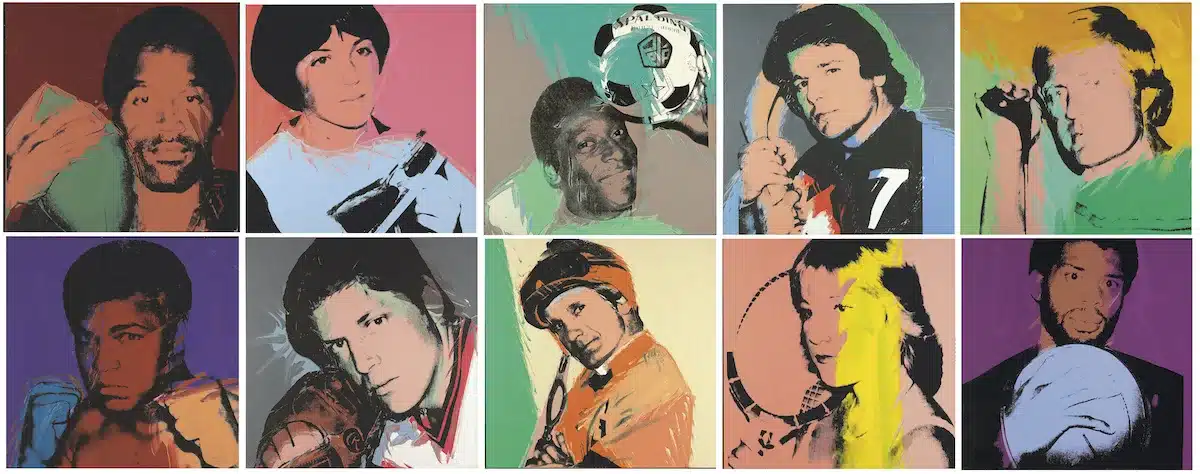 Andy Warhol, "Athlètes" (série de tableaux)