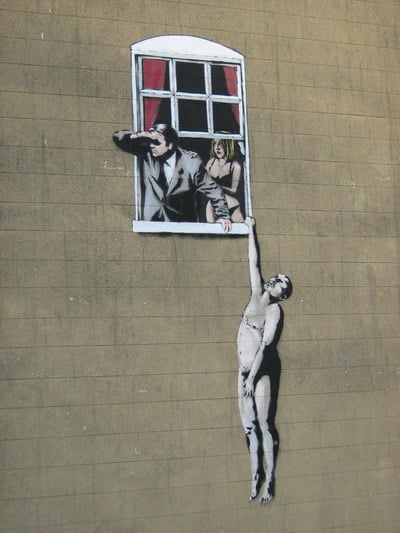 Graffiti "Liaison" par Banksy