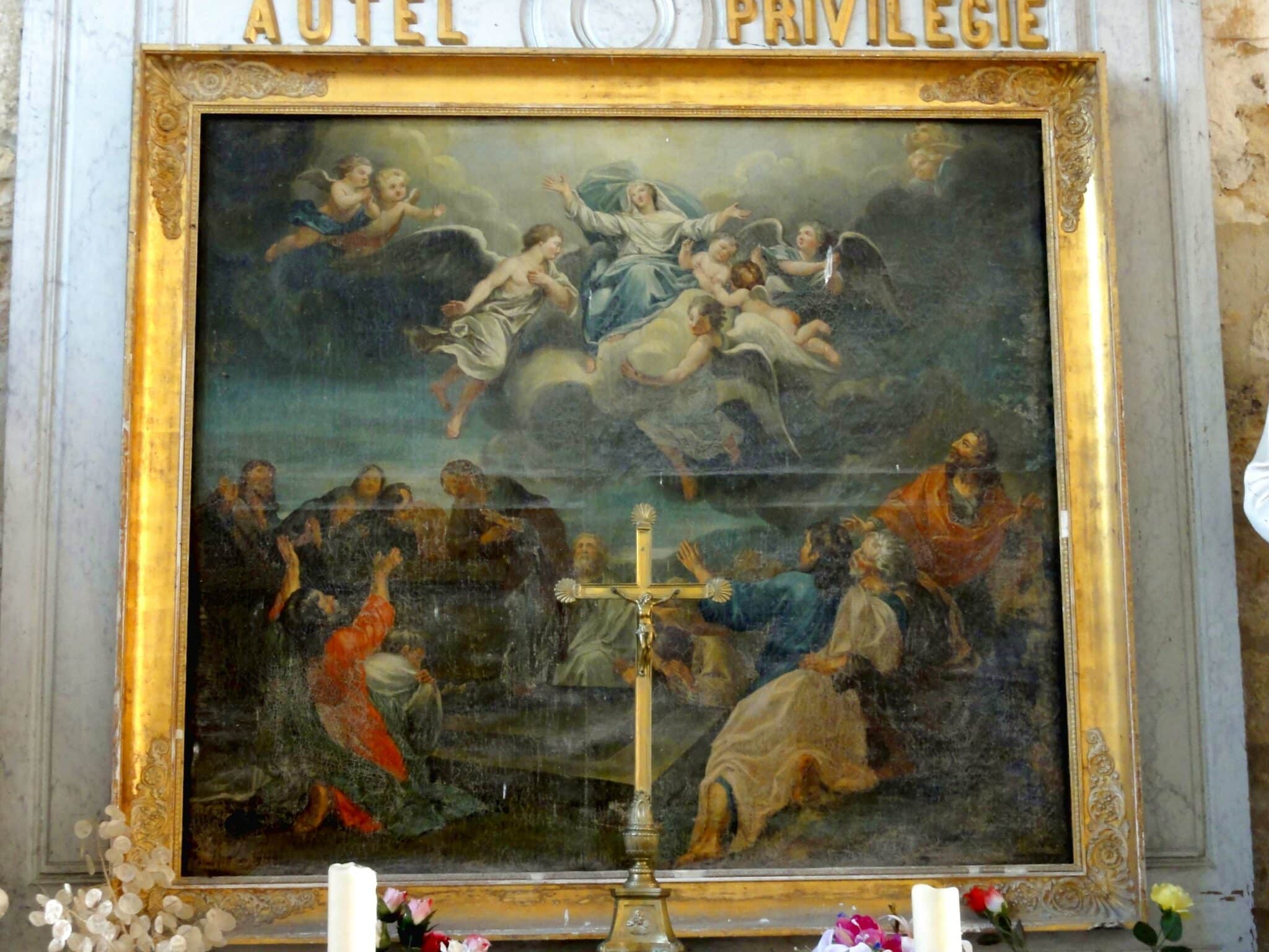 Tableau "L'Annonciation", église Saint-Martin de Bellle-Eglise