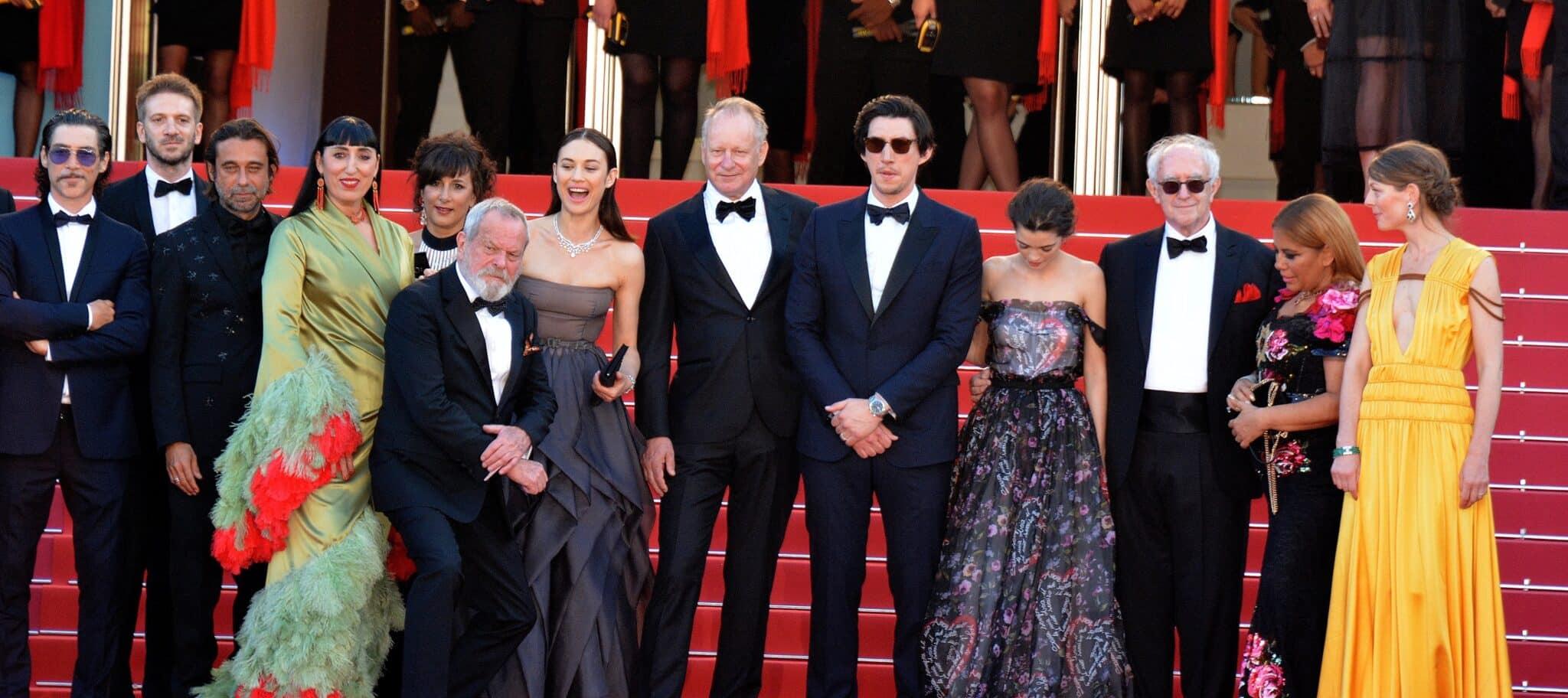 Podium de stars du cinéma au Festival de Cannes, tapis rouge