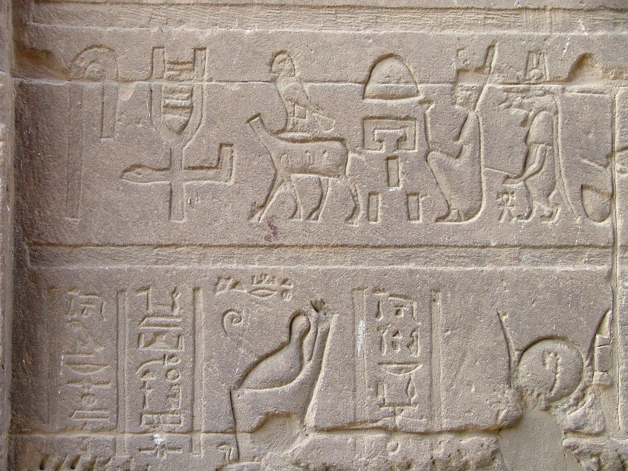 Hiéroglyphe au Temple de Philae