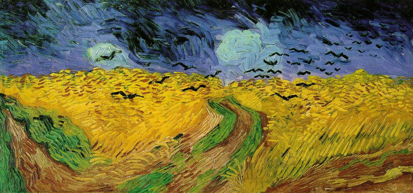 Tableau "Champ de blé aux corbeaux" par Vincent Van Gogh, Auvers-sur-Oise