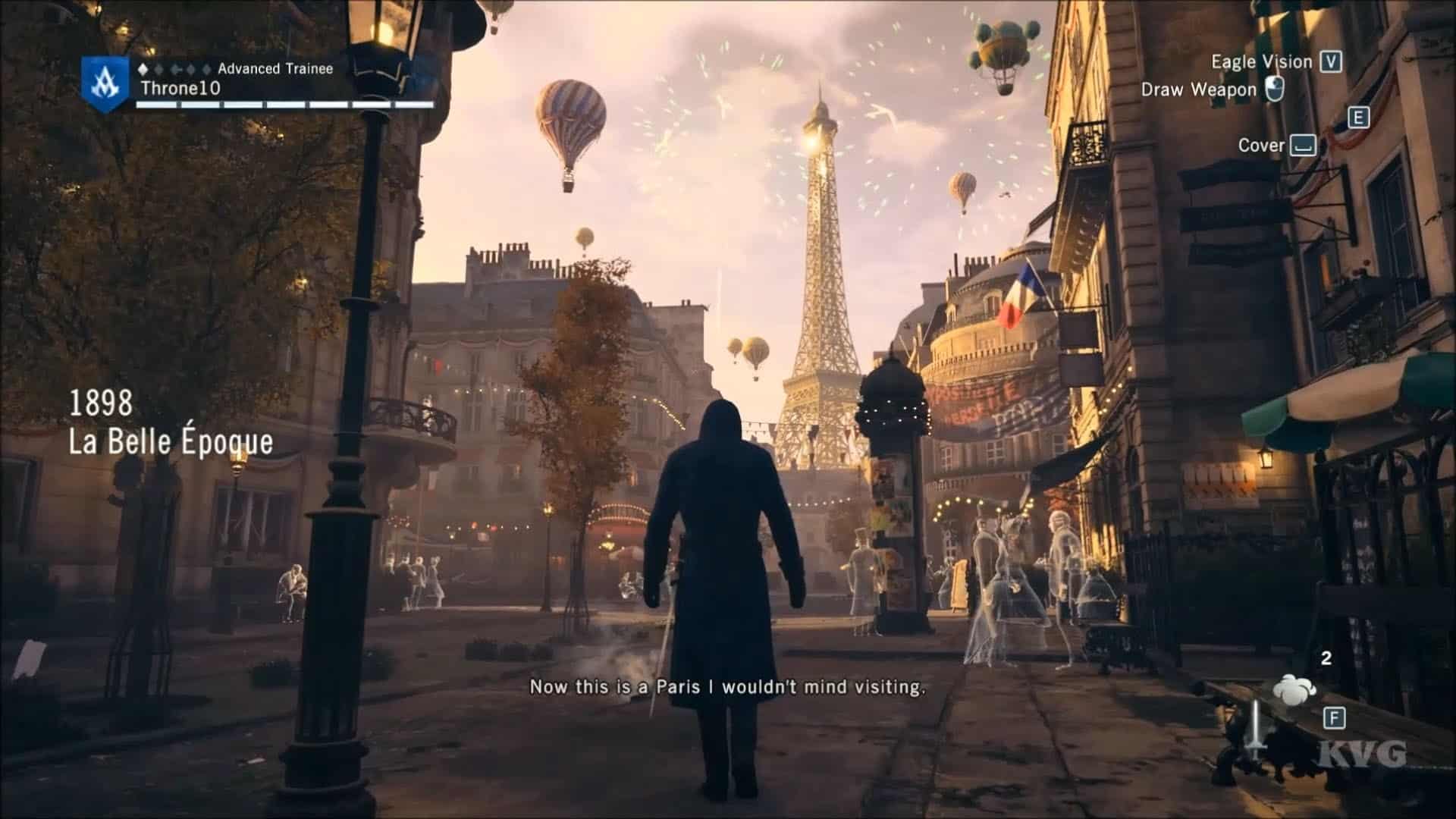 Rue parisienne dans un jeu-vidéo