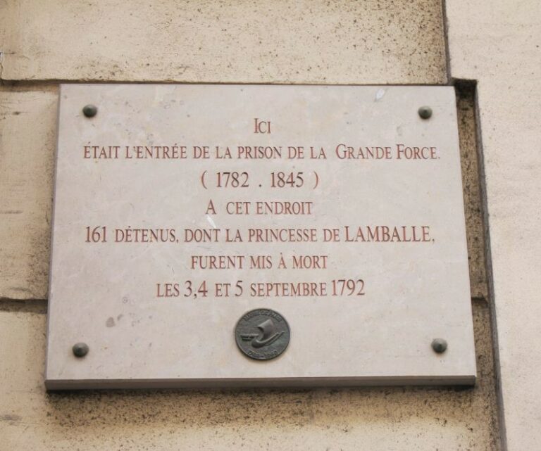 Plaque prisonnier révolutionnaire, Paris.