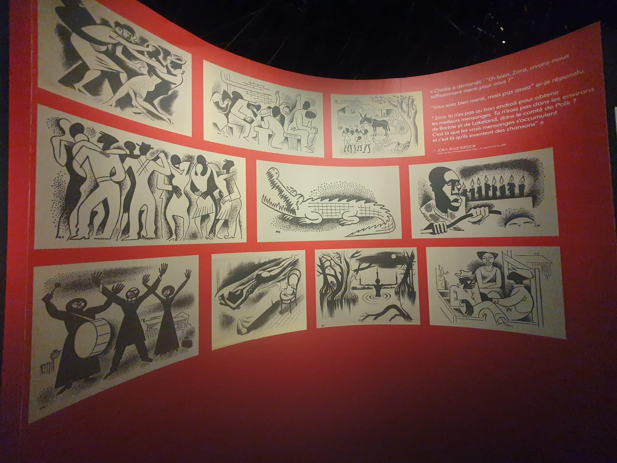 Dessins, exposition "Déborder l'anthropologie", Musée du Quai Branly, Paris
